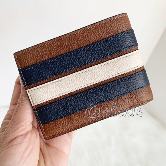 NWT Coach Slim Billfold Leather Wallet - Picture 5 of 5